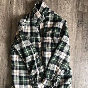 LL Bean fleece lined flannel shirt